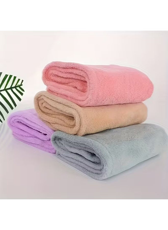 BYFT Spring Blue Microfiber Hair Towel, Quick-Dry, 40 x 60 Cm Set of 01 - Image 2